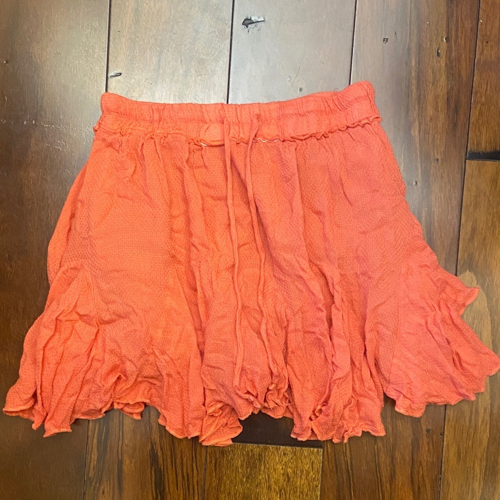 Altar'd State Vibrant Peach Skirt